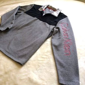 Calvin Klein Men's Top Zip Athletic Sweat Shirt Size Large